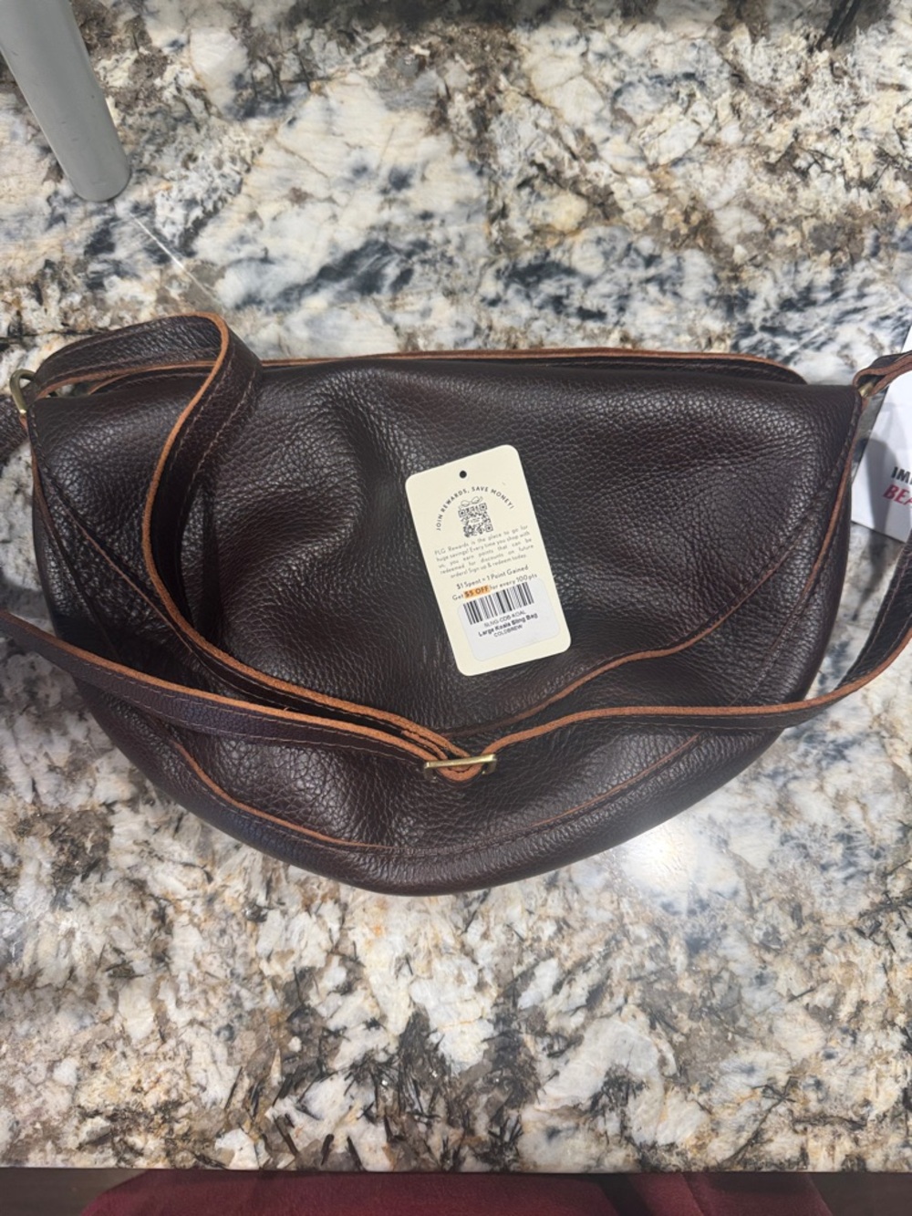 SOLD Leather Crossbody Bag Portland leather Koala Large coldbrew